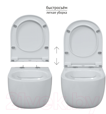 Сиденье для унитаза Berges Toma Slim SO / 017603