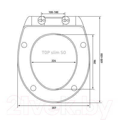 Сиденье для унитаза Berges Top Slim SO / 016003