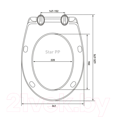 Сиденье для унитаза Berges Star PP / 026304