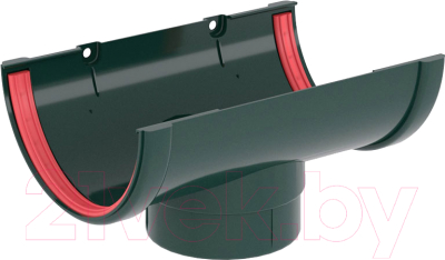 Воронка водостока Grand Line Стандарт ПВХ RAL 6005 - фото