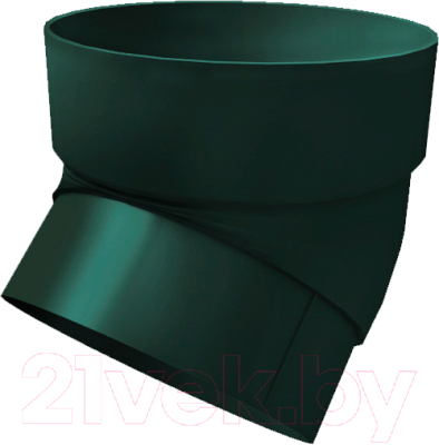 Колено для водостока Grand Line ПВХ 45 градусов RAL 6005 - фото