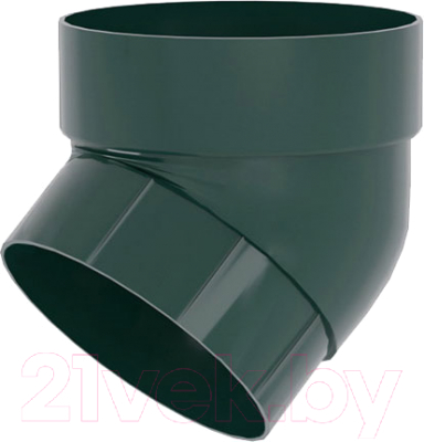 Колено трубы водосточной Grand Line ПВХ GL 67 градусов RAL 6005 - фото