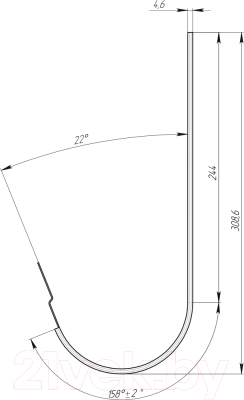Кронштейн желоба Grand Line Металлический ПВХ RAL 6005