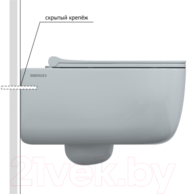 Унитаз подвесной Berges Ego XL 54 / 082118