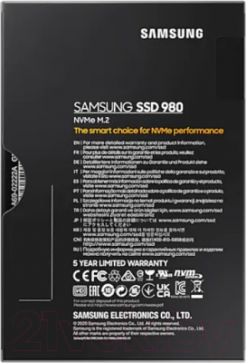 SSD диск Samsung 980 500GB (MZ-V8V500BW)