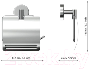 Держатель для туалетной бумаги FORA Long L015