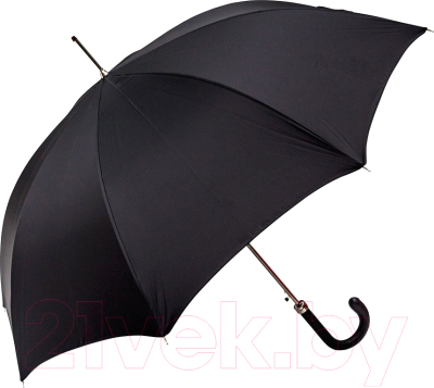 Зонт-трость Pasotti Classic Pelle Comondor Black - фото