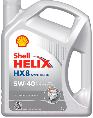 Моторное масло Shell Helix HX8 Synthetic 5W40 - фото