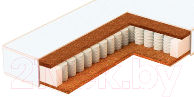 Матрас в кроватку Bambola Molle Bloco Premium 12 / MBP-12T (12x59x119) - фото