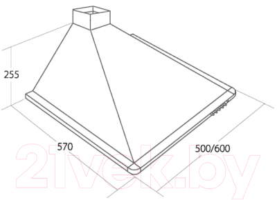 Вытяжка купольная Akpo Elegant Turbo 60 WK-5 без короба (медный)