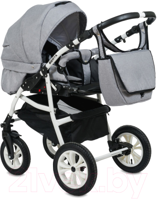 Детская универсальная коляска Alis Berta 2 в 1 (Be 05, светло-серый)