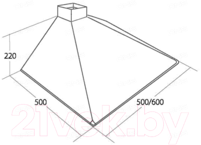 Вытяжка купольная Akpo Soft 50 WK-5 без короба