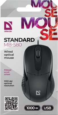Мышь Defender Standard MB-580 / 52580