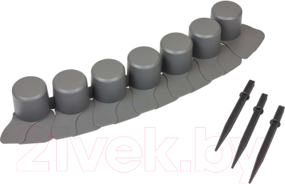 Бордюр садовый Prosperplast Palisada Ogrodowa IPAL7-S443