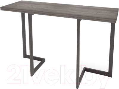 Обеденный стол Millwood Арлен 3 147x38-76x76 (сосна пасадена/металл черный) - фото