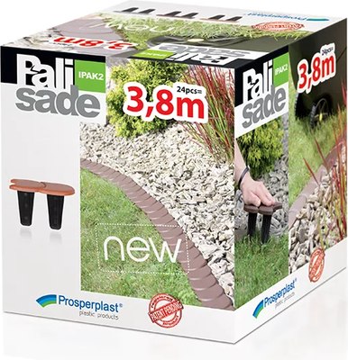 Бордюр садовый Prosperplast Palisada Plaska IPAK2-R222