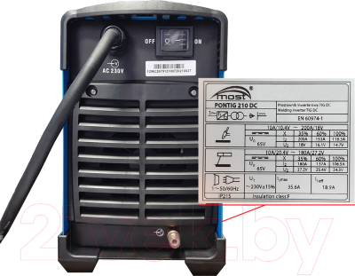 Инвертор сварочный Most PONTIG 210 DC / 5200005423