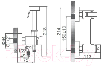 Гигиенический душ Ledeme L5398-7