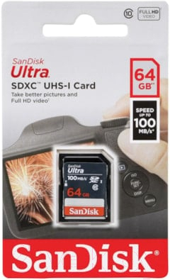 Карта памяти SanDisk Ultra SDHC Memory Card 64GB