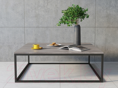 Журнальный столик Loftyhome Мальборк Квадро / mb021303 (смоук)