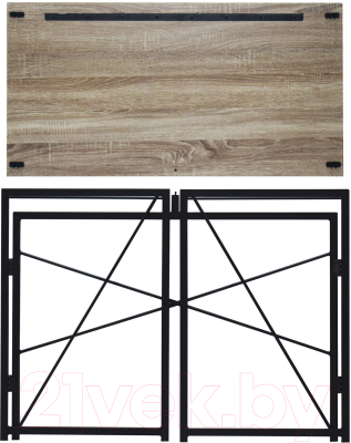 Письменный стол Brabix Loft Cd-002 / 641213