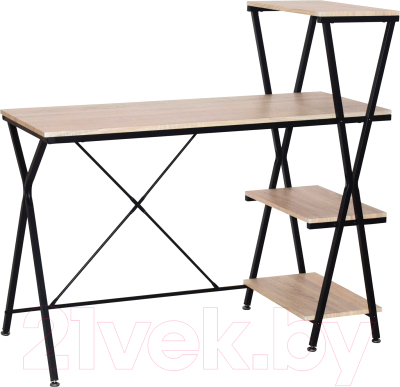 Стол-стеллаж Brabix Loft Cd-004 / 641220 (дуб натуральный) - фото