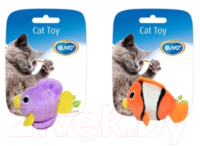 Игрушка для кошек Duvo Plus Рыбка / 1717026/DV