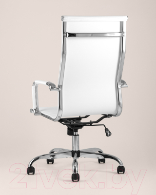 Кресло офисное TopChairs City D-101H (белый)