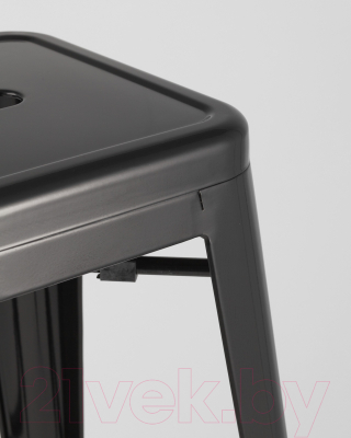 Табурет барный Stool Group Tolix / YD-H765 LG-01 (черный глянцевый)