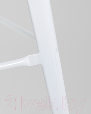 Табурет барный Stool Group Tolix Wood / YD-H765-W LG-02 (белый глянцевый/светлое дерево)
