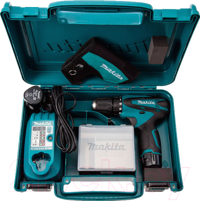 Профессиональная дрель-шуруповерт Makita DF330DWE