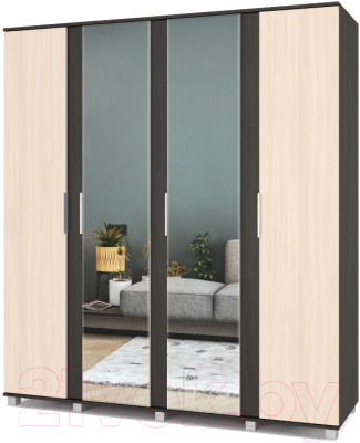 Шкаф Modern Пандора П42 (венге/млечный дуб) - фото