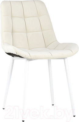 Стул Stool Group Флекс / AV 405-N01-02 (светло-бежевый/белые ножки) - фото