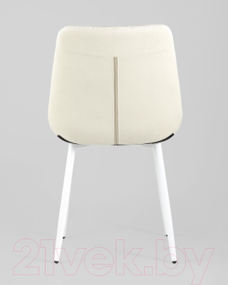 Стул Stool Group Флекс / AV 405-N01-02 (светло-бежевый/белые ножки)