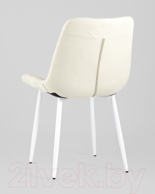 Стул Stool Group Флекс / AV 405-N01-02 (светло-бежевый/белые ножки)