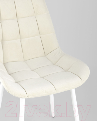 Стул Stool Group Флекс / AV 405-N01-02 (светло-бежевый/белые ножки)