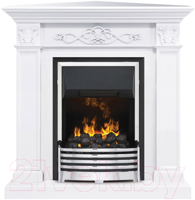 Портал для камина Смолком Verona Corner STD-ASP (бьянко белый) - фото