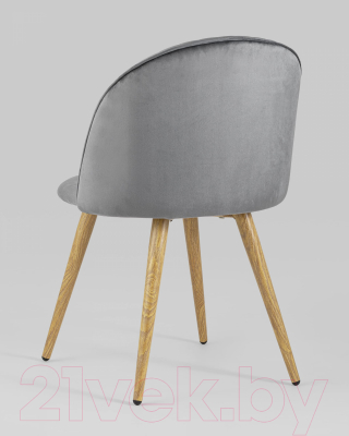 Стул Stool Group Лион Страйпс / DC-69030G HLR-21 (велюр серый)