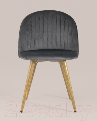 Стул Stool Group Лион Страйпс / DC-69030G HLR-21 (велюр серый)