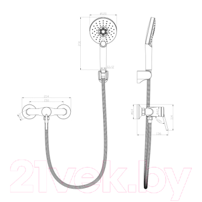 Смеситель LEMARK Minima LM3803C