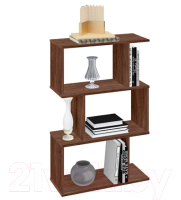 Стеллаж Polini Kids Home Smart Фигурный 3 секции / 0002271.76 (винтаж)