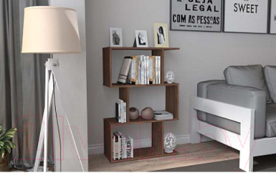 Стеллаж Polini Kids Home Smart Фигурный 3 секции / 0002271.76 (винтаж)