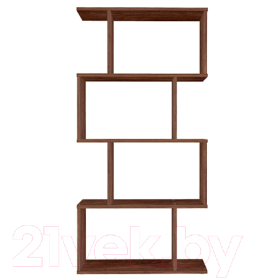 Стеллаж Polini Kids Home Smart Фигурный 4 секции / 0002273.76 (винтаж)