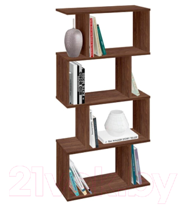 Стеллаж Polini Kids Home Smart Фигурный 4 секции / 0002273.76 (винтаж)