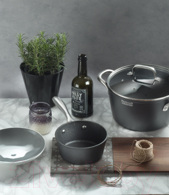 Кастрюля Pinti Inox Stone Black / 3820V124 - фото