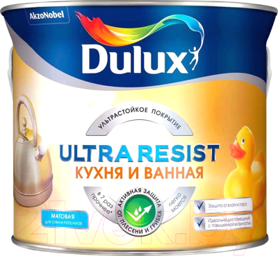 Краска Dulux Ultra Resist для кухни и ванной - фото