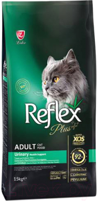 Сухой корм для кошек Reflex Plus Urinary с курицей (15кг) - фото