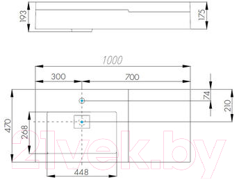 Тумба с умывальником Акватон Сакура 100 (1A2349K1SKW80)