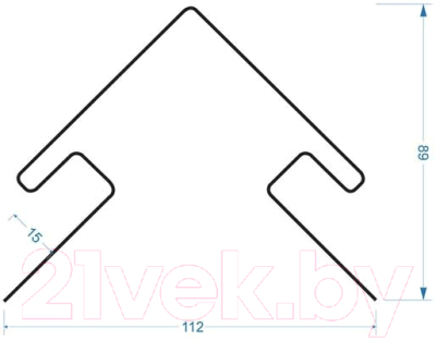 Угол для сайдинга Docke Lux Внешний