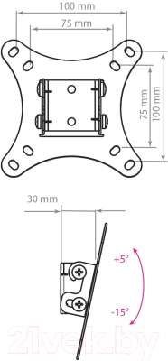 Кронштейн для телевизора ARM Media LCD-02